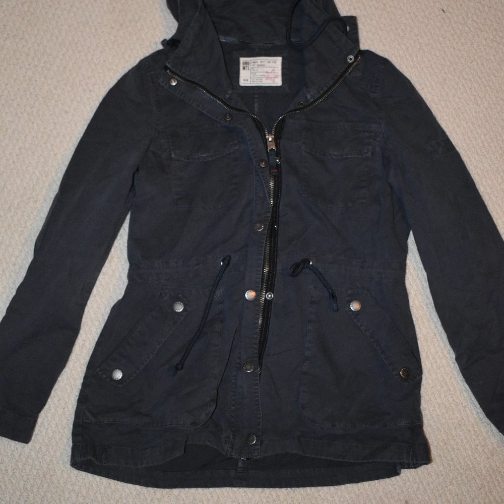 Garage Navy Cargo Jacket | Size M - Picture 1 of 2